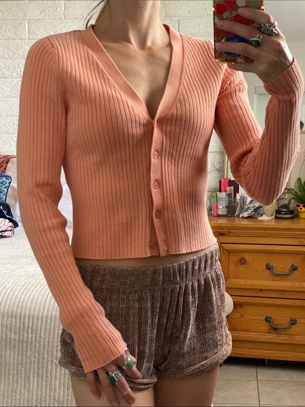 🌼 Reformation Jeans Button Down Long Sleeve Cozy Top Small
